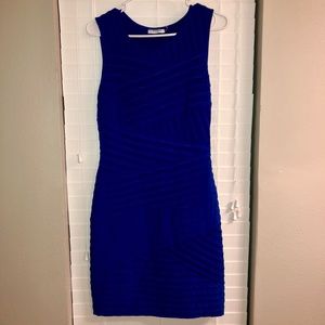Calvin Klein Blue Fitted Dress, size 4